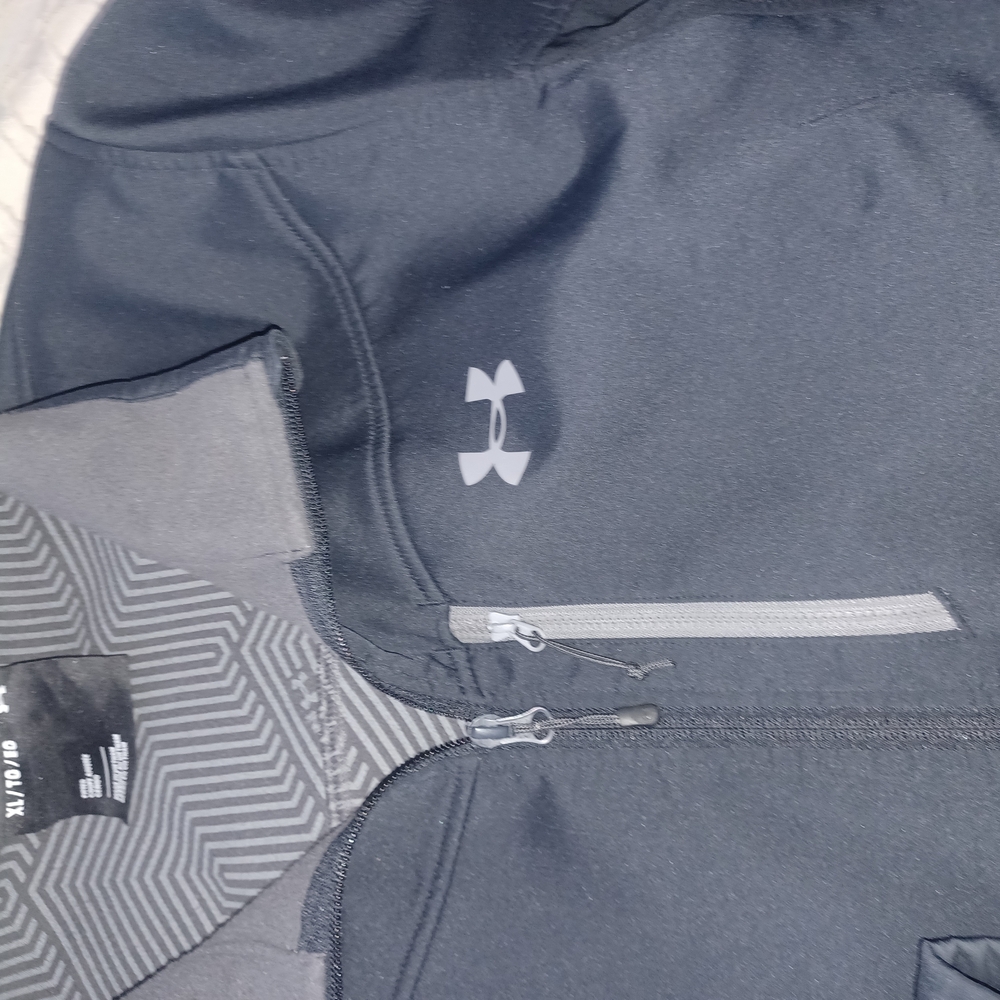 Under Armour Charcoal and Gray Zip-Up Jacket